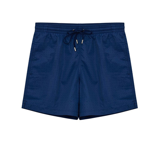 Canali Blaue Polyester-Badeshorts