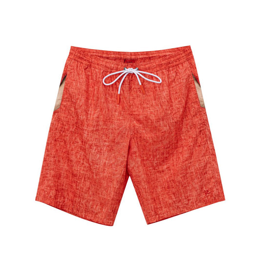 Isaia Rote Polyester-Badeshorts