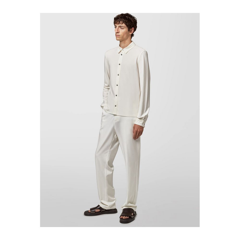 Alpha Studio Weißes Baumwollhemd