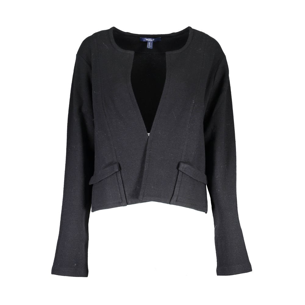 Gant Schwarze Strickjacke aus Wolle für Frauen