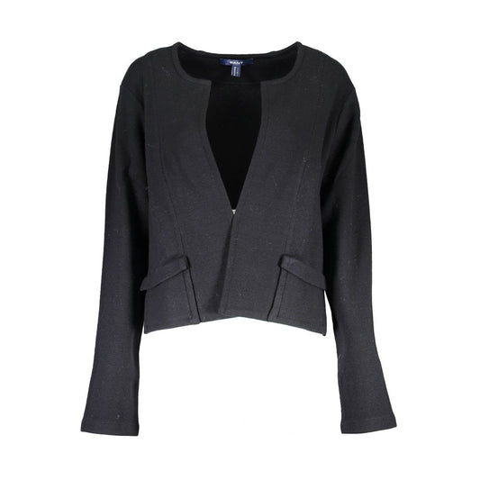 Gant Schwarze Strickjacke aus Wolle für Frauen