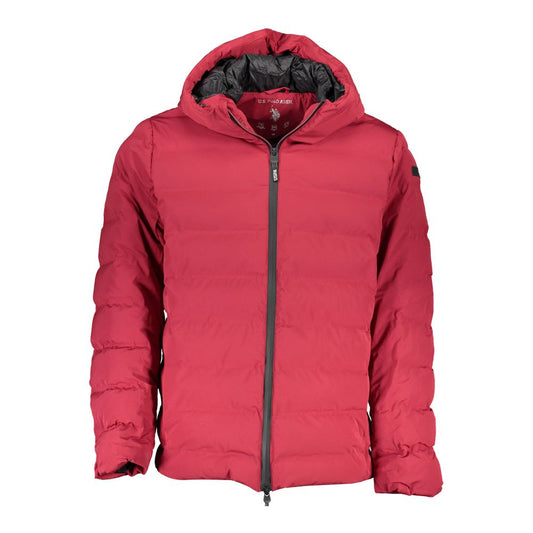U.S. POLO ASSN. Rote Polyamid Herren Jacke