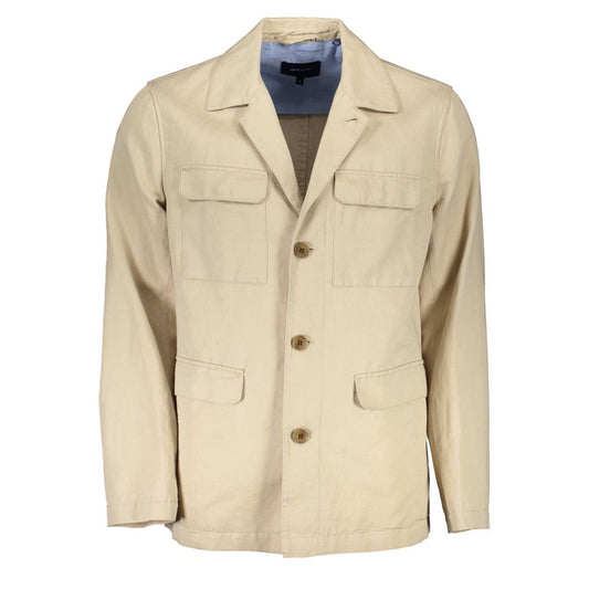 Gant Beigefarbene Baumwolljacke