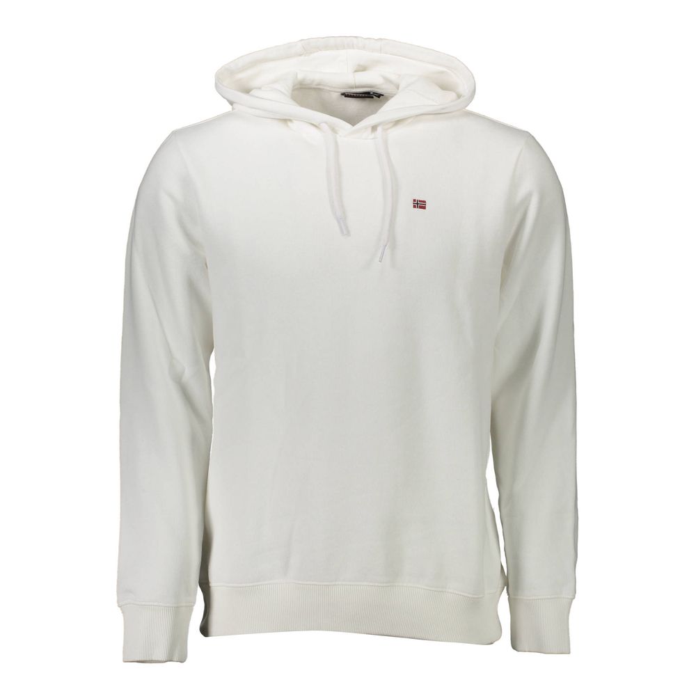 Napapijri Weißer Baumwollpullover für Männer