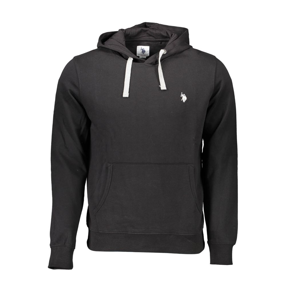 U.S. POLO ASSN. Schwarzer Baumwollpullover für Männer