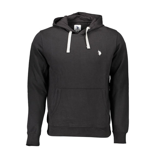 U.S. POLO ASSN. Schwarzer Baumwollpullover für Männer