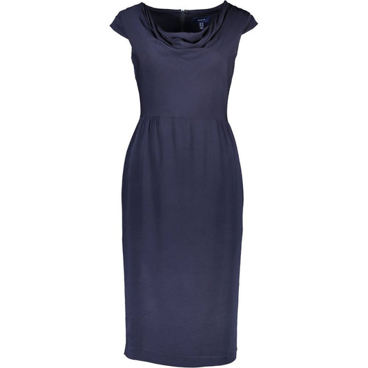 Gant Blaues Elastan-Kleid
