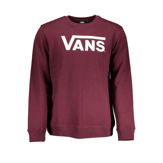 Vans Schickes rosa Fleece-Sweatshirt mit Rundhalsausschnitt