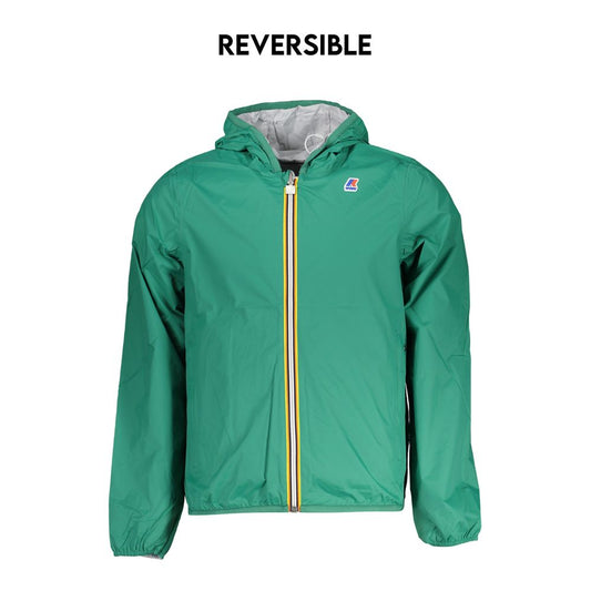 K-WAY Wasserdichte Jacke mit Kapuze, wendbar