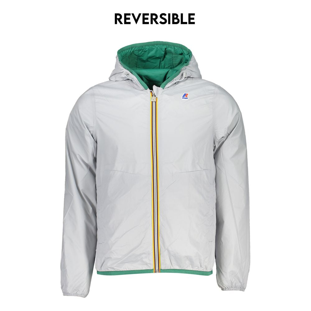 K-WAY Wasserdichte Jacke mit Kapuze, wendbar