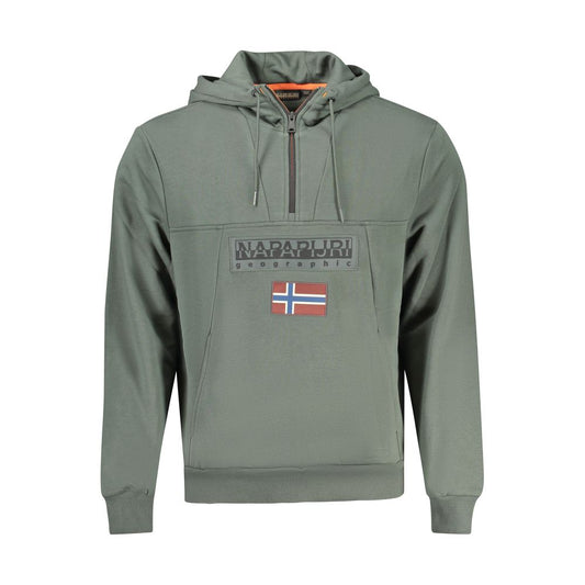 Napapijri Grüner Baumwollpullover für Männer