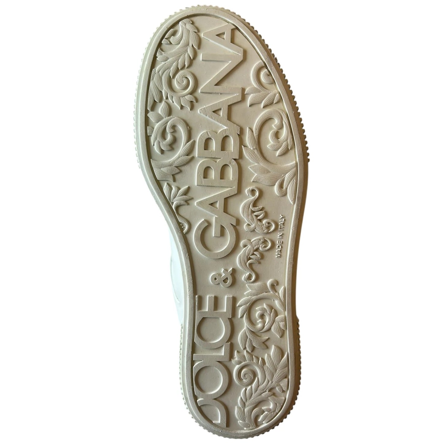 Dolce & Gabbana Weiß Miami Leder Low Top Turnschuhe Schuhe