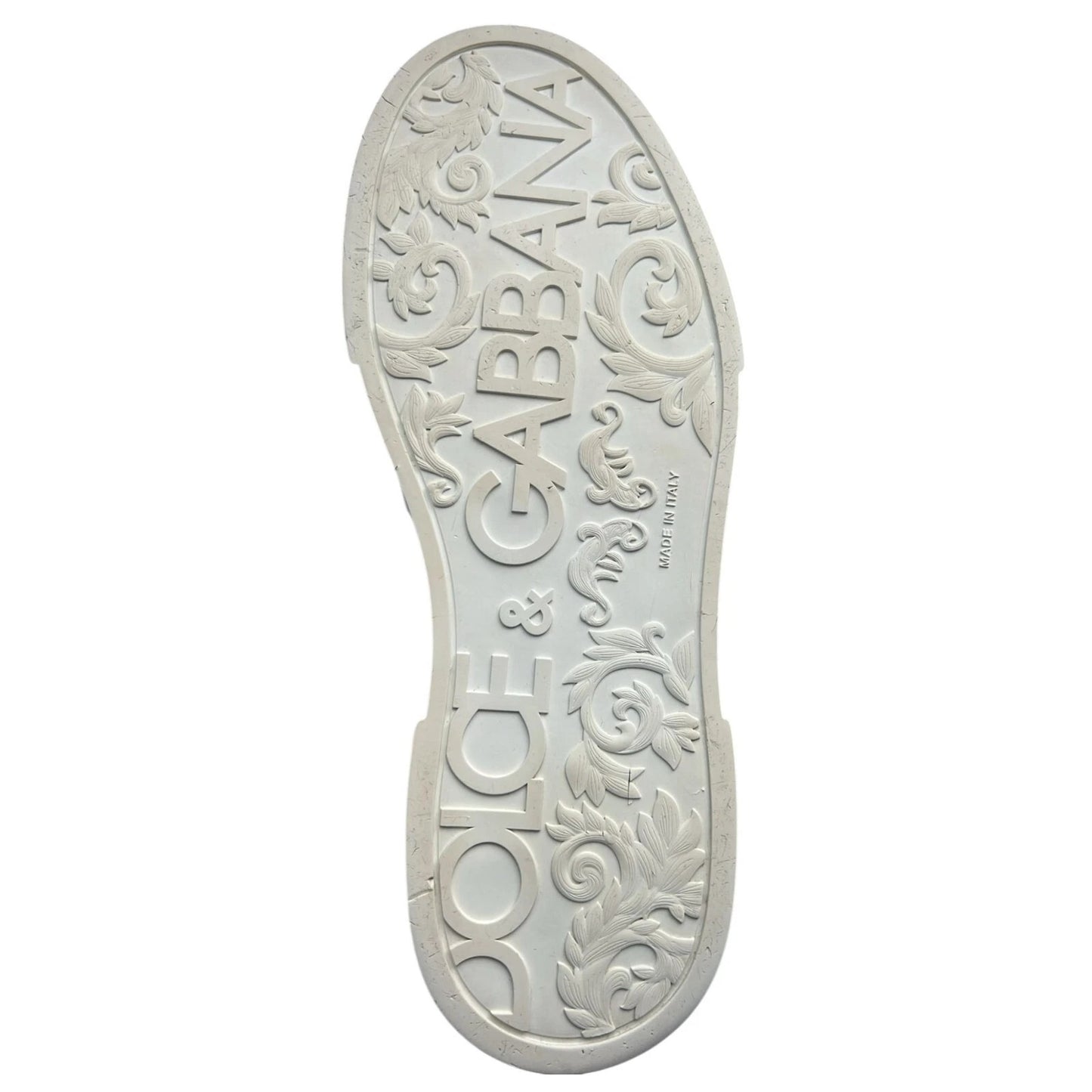 Dolce & Gabbana Weißes Leder DG Logo Low Top Sneaker Schuhe