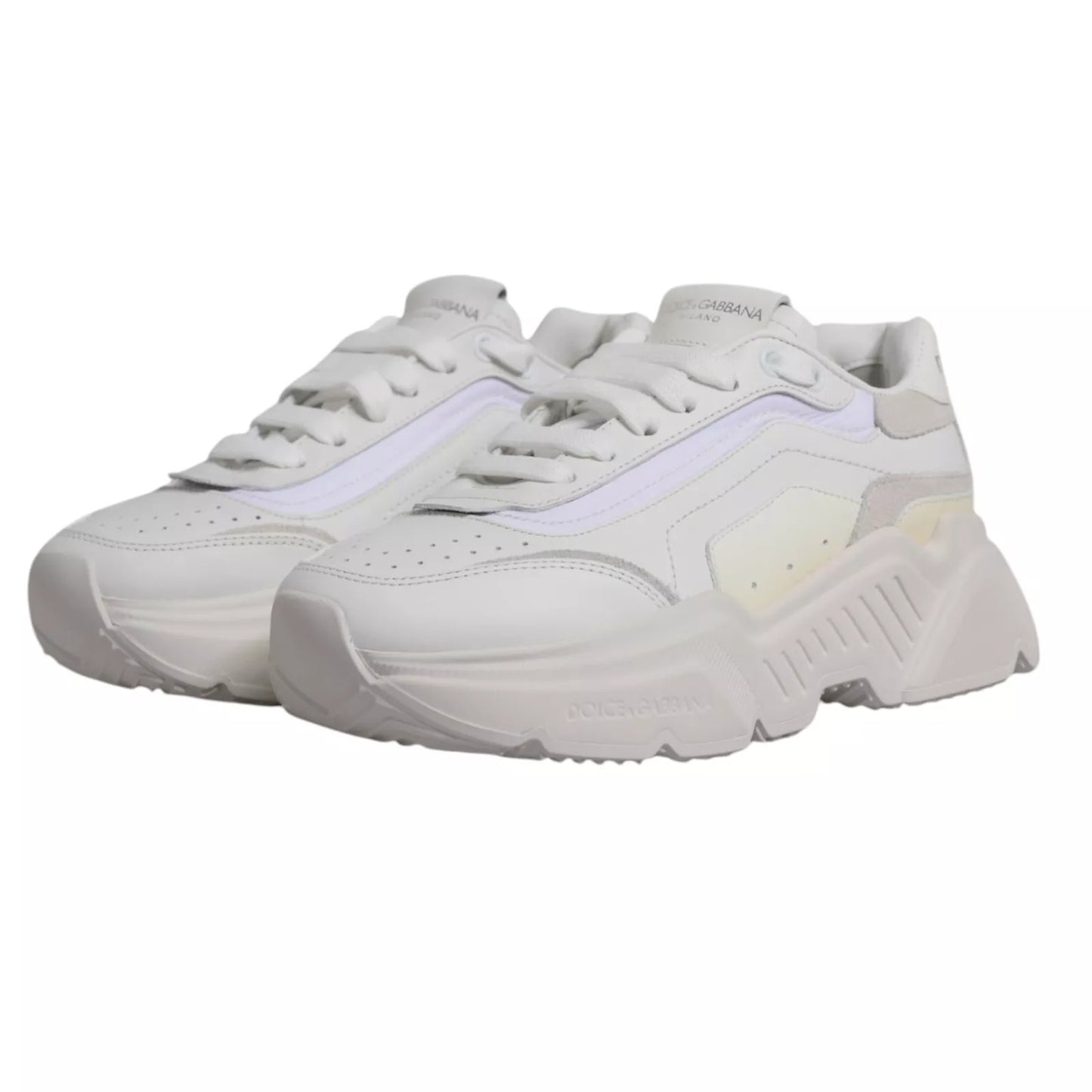 Dolce & Gabbana Weiß Daymaster Low Top Herren Turnschuhe Schuhe