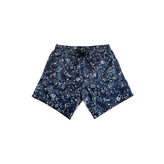 Trussardi Beachwear Blaue Polyester Herren Badeshorts