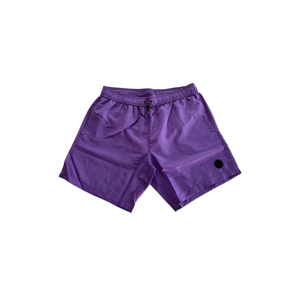 Trussardi Beachwear Lila Polyester Herren Badeshort