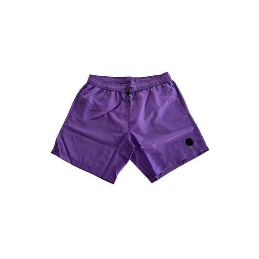 Trussardi Beachwear Lila Polyester Herren Badeshort