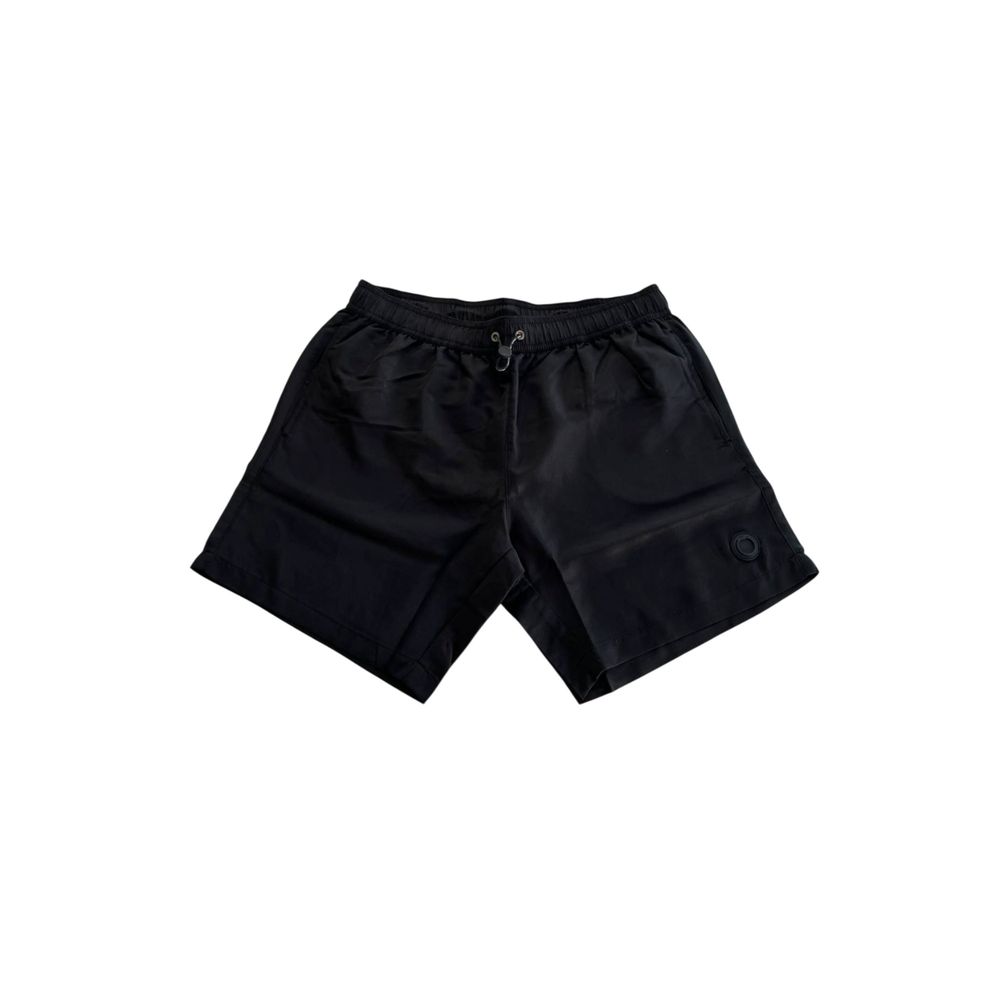 Trussardi Beachwear Schwarze Polyester Herren Badeshorts