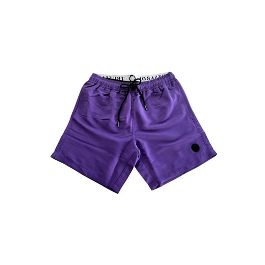 Trussardi Beachwear Lila Polyester Herren-Badeshorts