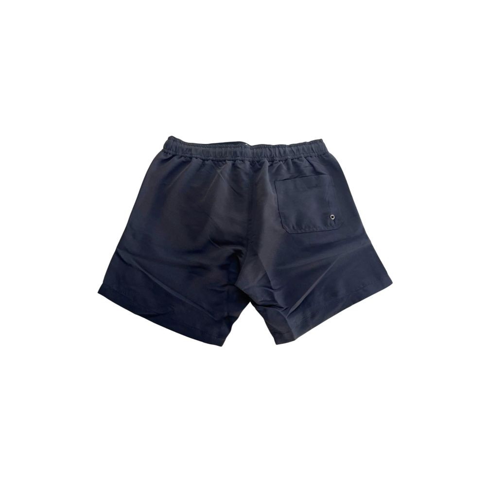 Trussardi Beachwear "Schwarze Polyester Herren Badeshorts"