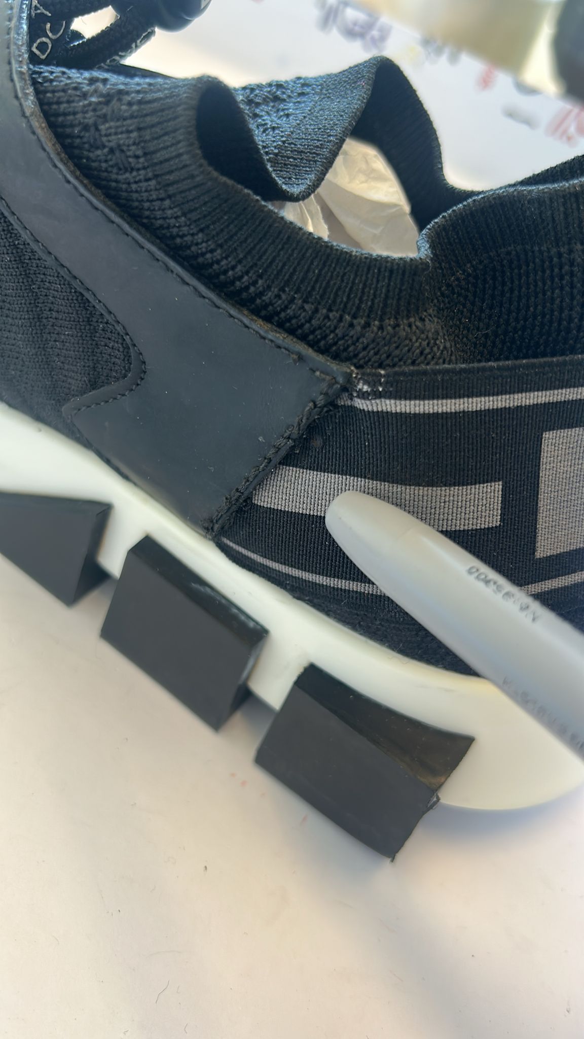 Dolce & Gabbana Schwarz Mesh Sorrento Trekking Turnschuhe Schuhe