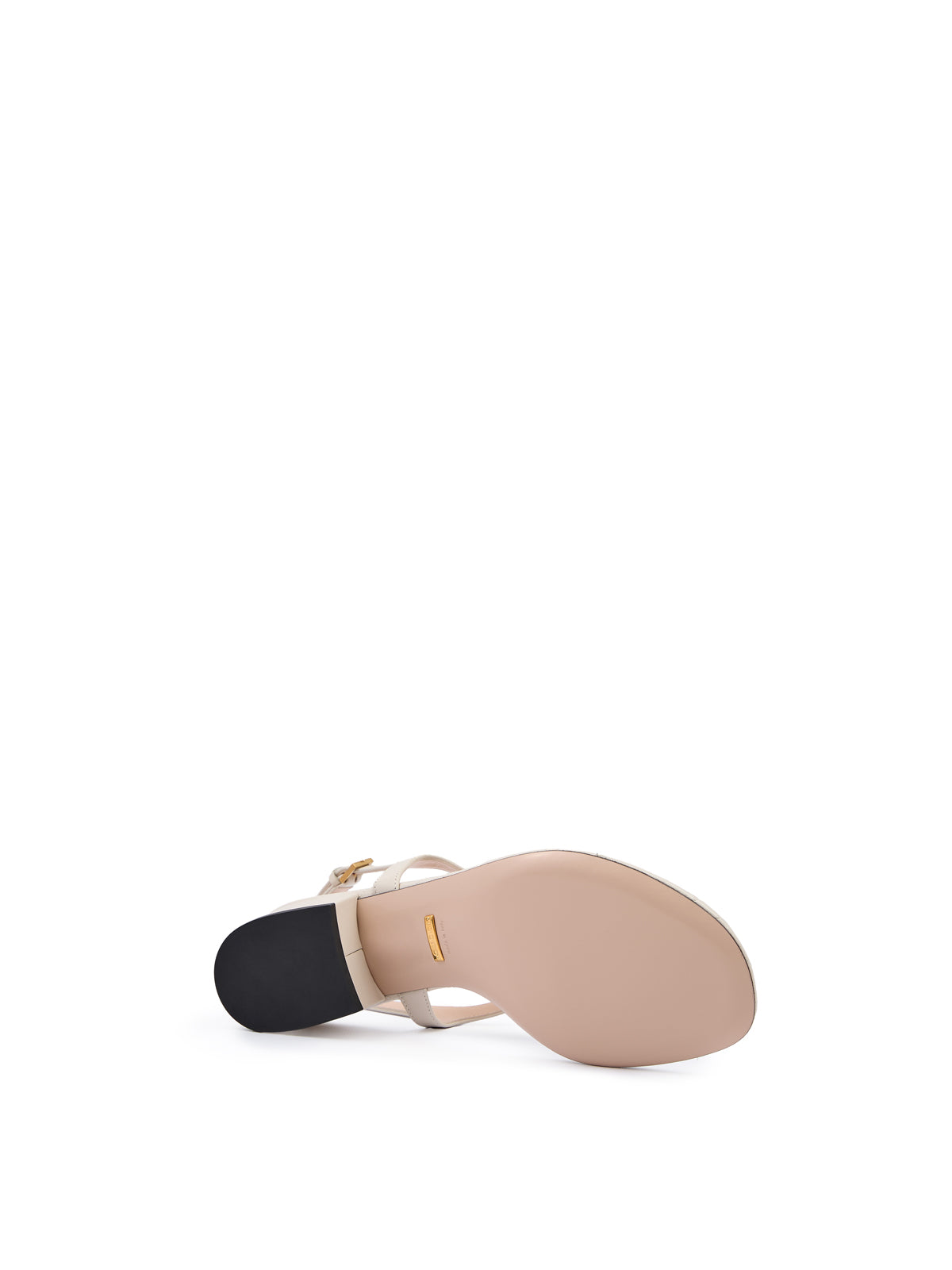 Gucci Mystic White Nappa Charlotte Leder Sandalen