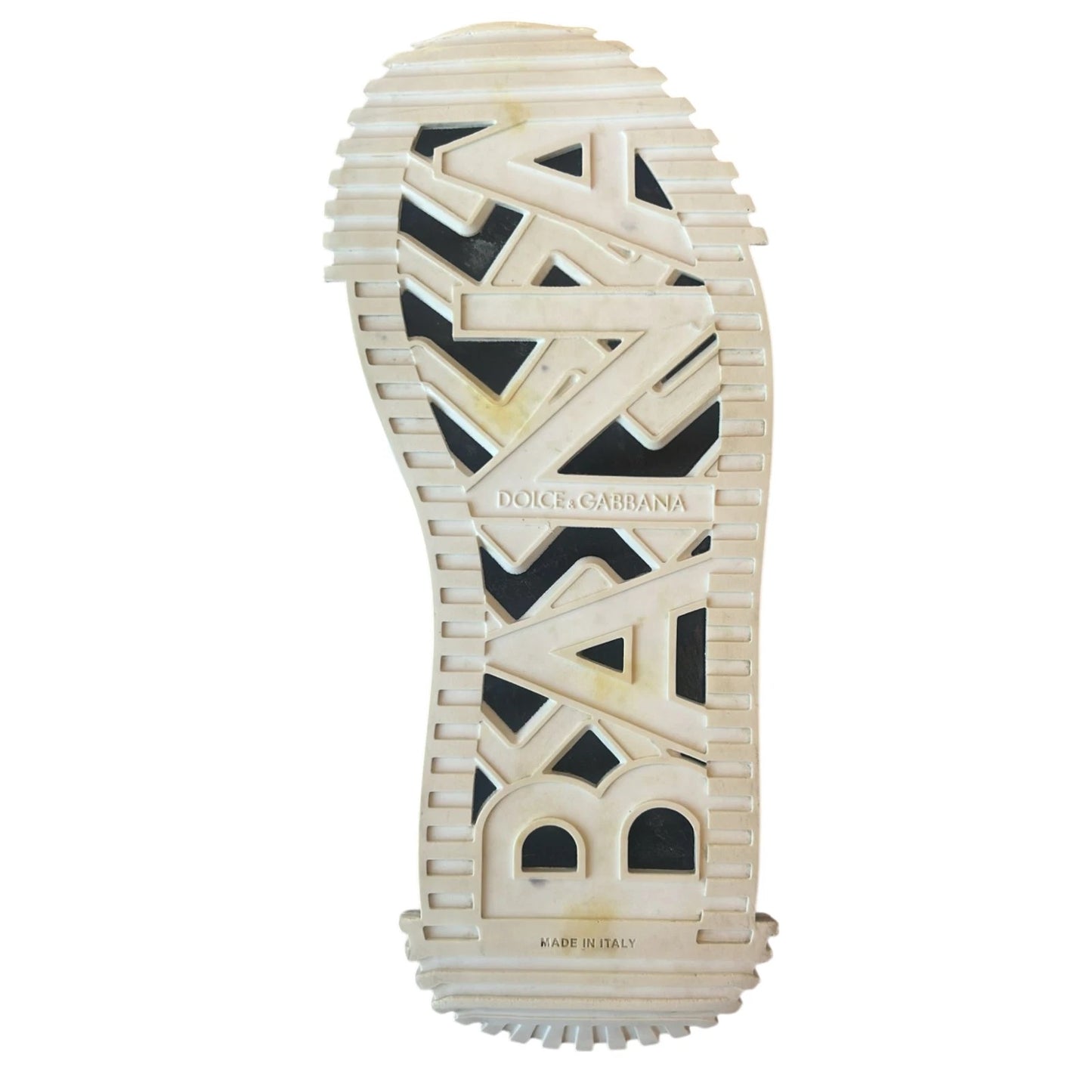 Dolce & Gabbana Weiß Schwarz Low Top NS1 Turnschuhe Schuhe