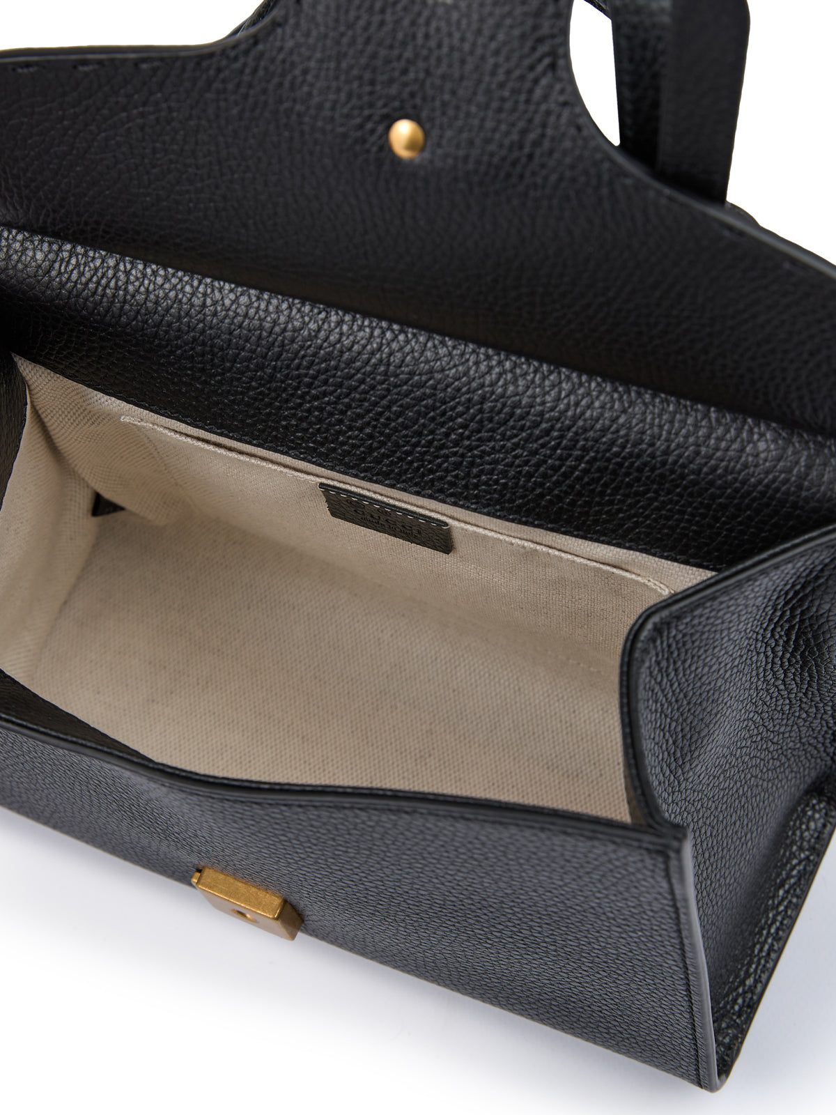 Gucci Schwarzes Leder GG Marmont Handtasche