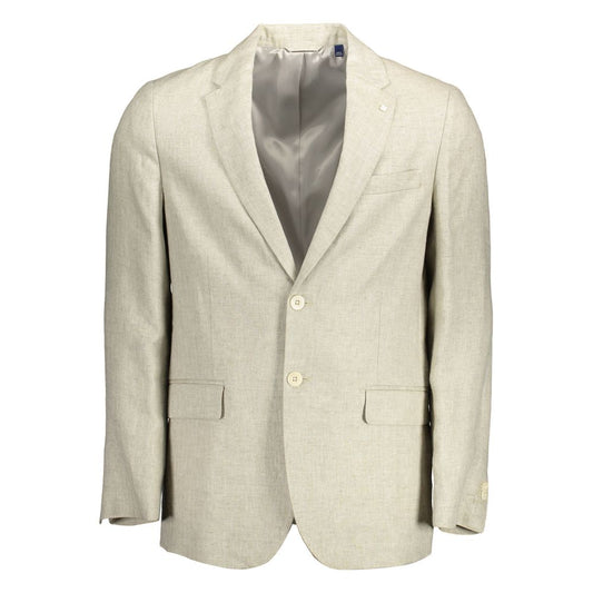 Gant Beige Leinen Herren Jacke