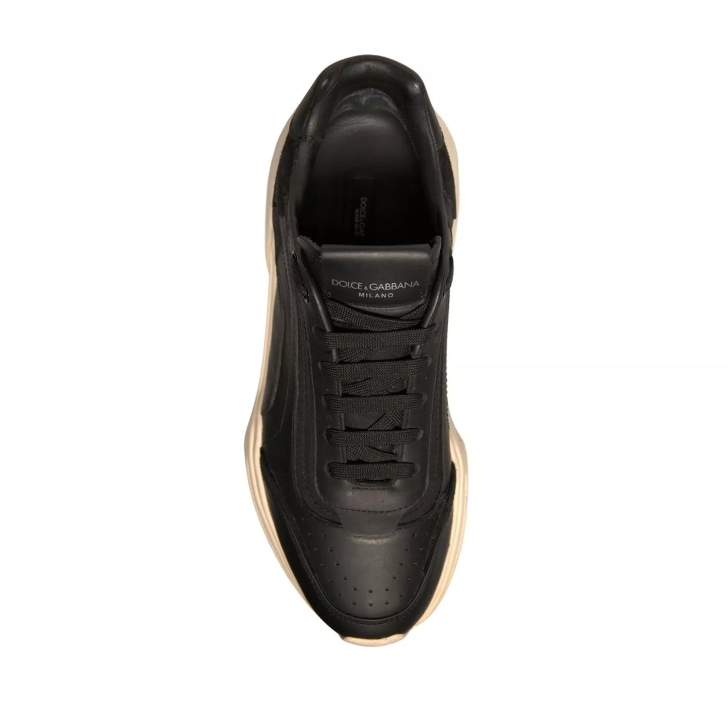 Dolce & Gabbana Schwarz Weiß Daymaster Low Top Turnschuhe Schuhe