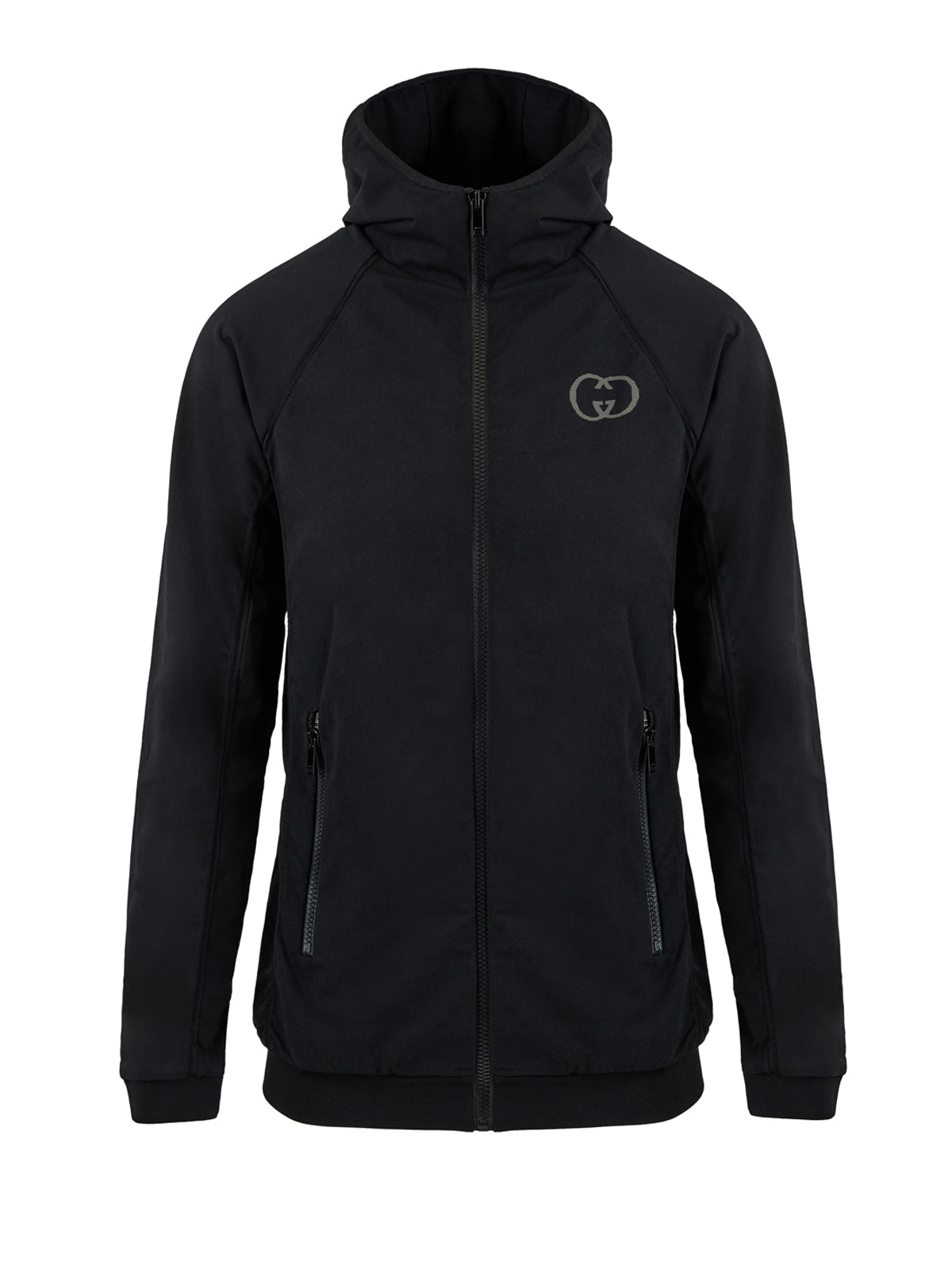 Gucci Schwarzes Polyamid-Kapuzen-Sweatshirt