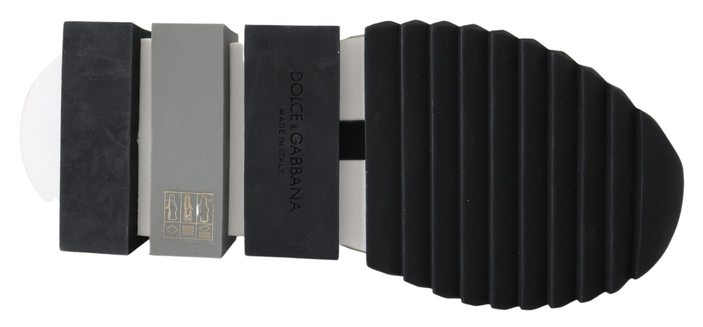 Dolce & Gabbana Weiß Schwarz Slip On Sorrento Sneakers