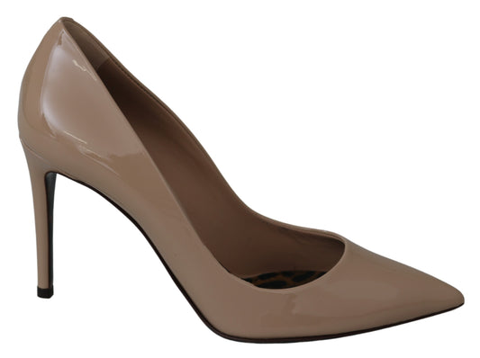 Dolce & Gabbana Beige Lackleder Stilettoabsatz Pumps