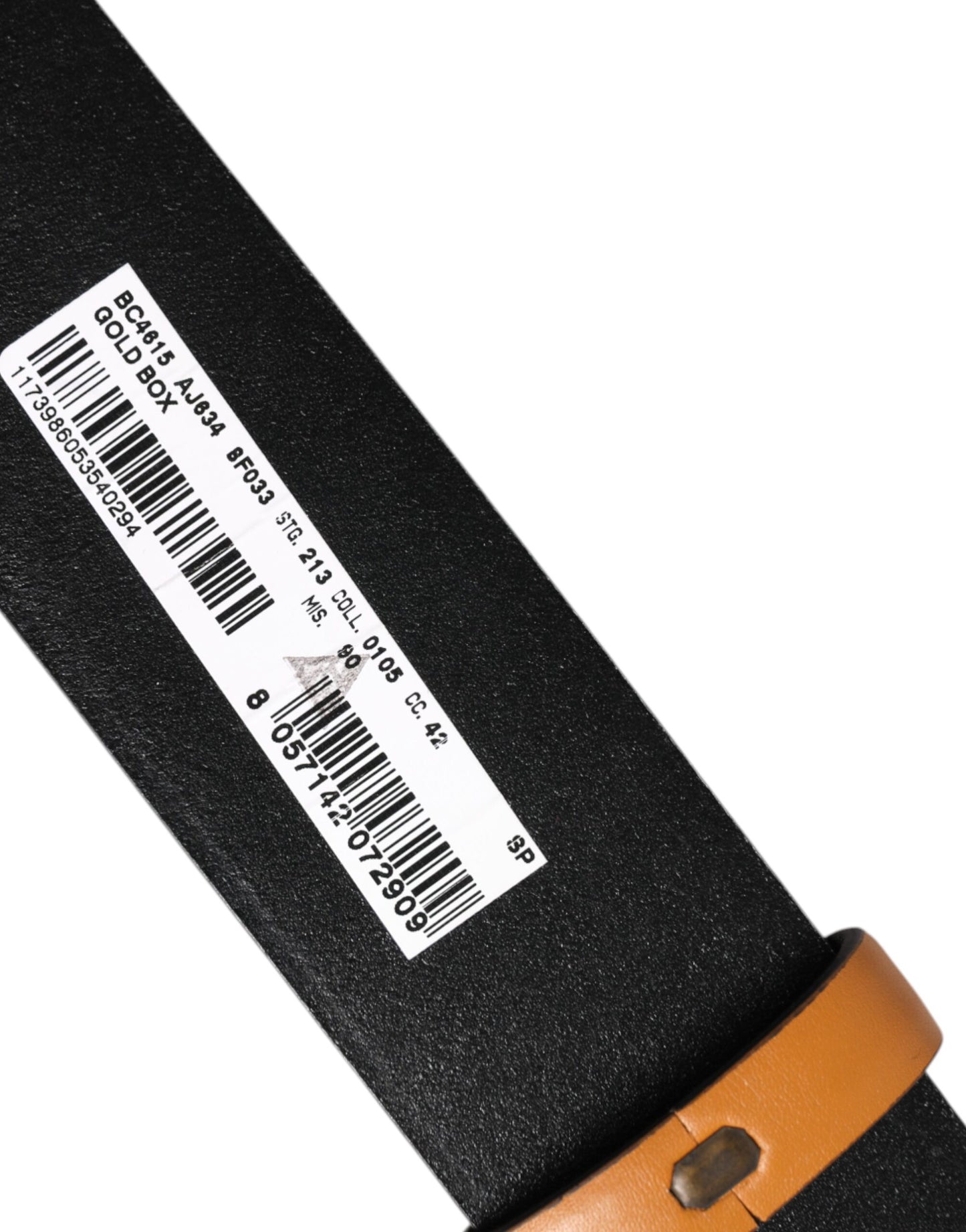 Dolce & Gabbana Brauner Lederschnallengürtel mit DG-Logo-Prägung