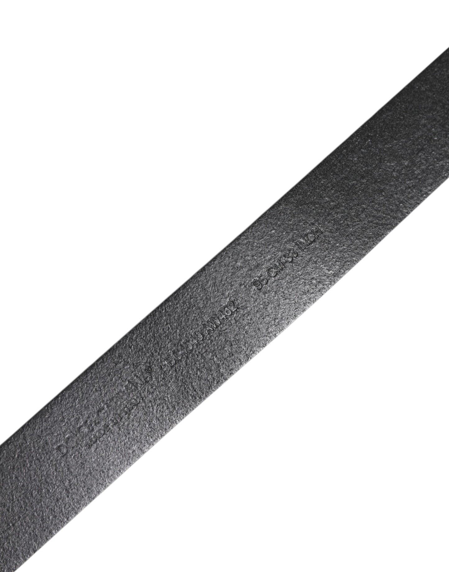 Dolce & Gabbana Schwarzer klassischer Ledergürtel mit Metallschnalle