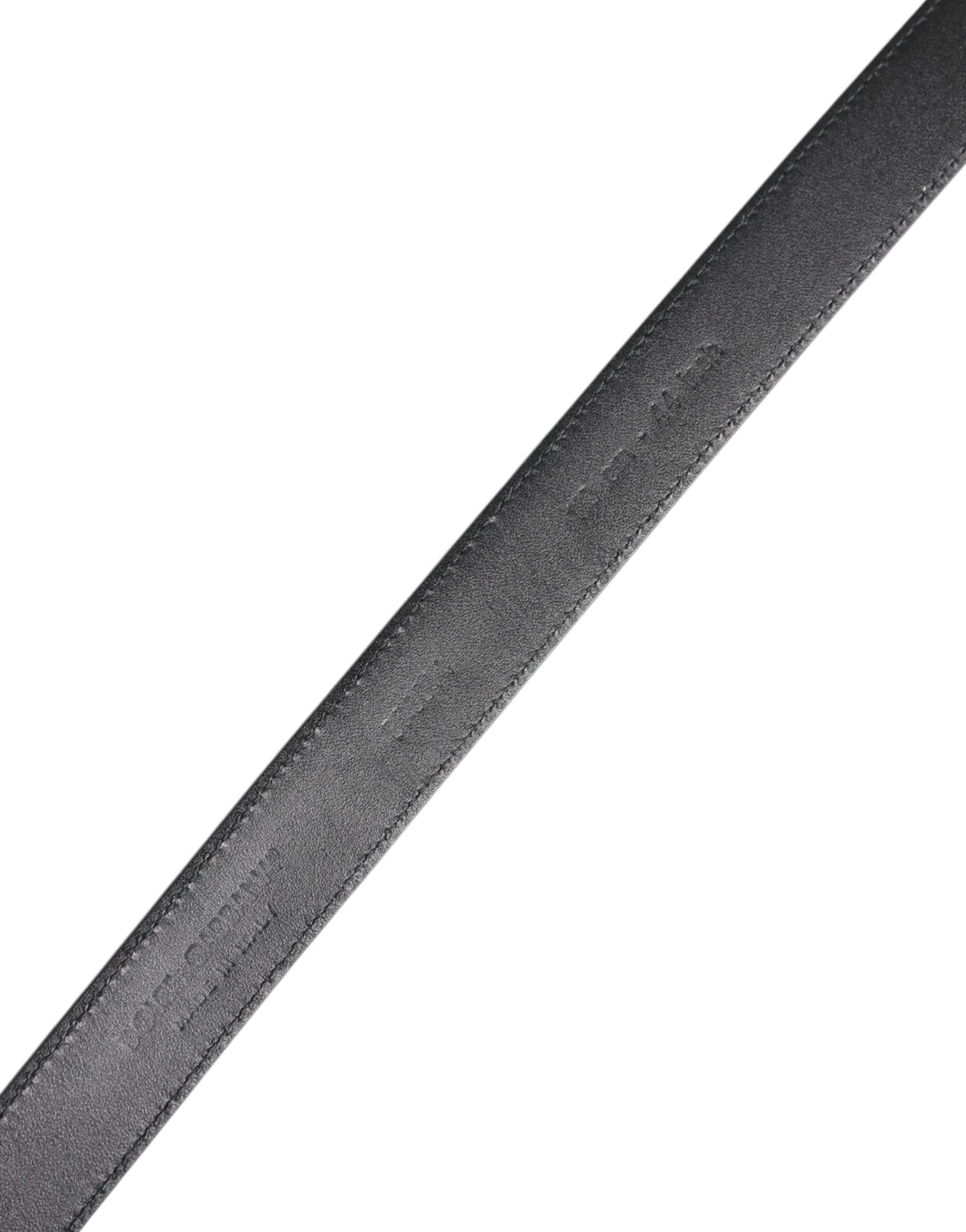 Dolce & Gabbana Klassischer Gürtel mit Metallschnalle aus schwarzem Kalbsleder