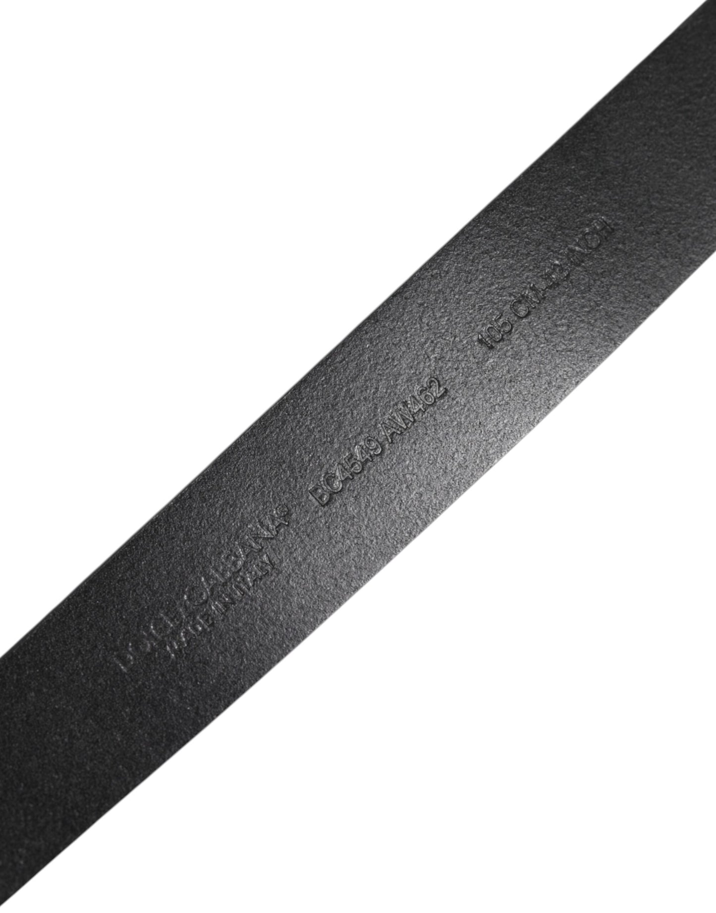 Dolce & Gabbana Schwarzer klassischer Ledergürtel mit Metallschnalle