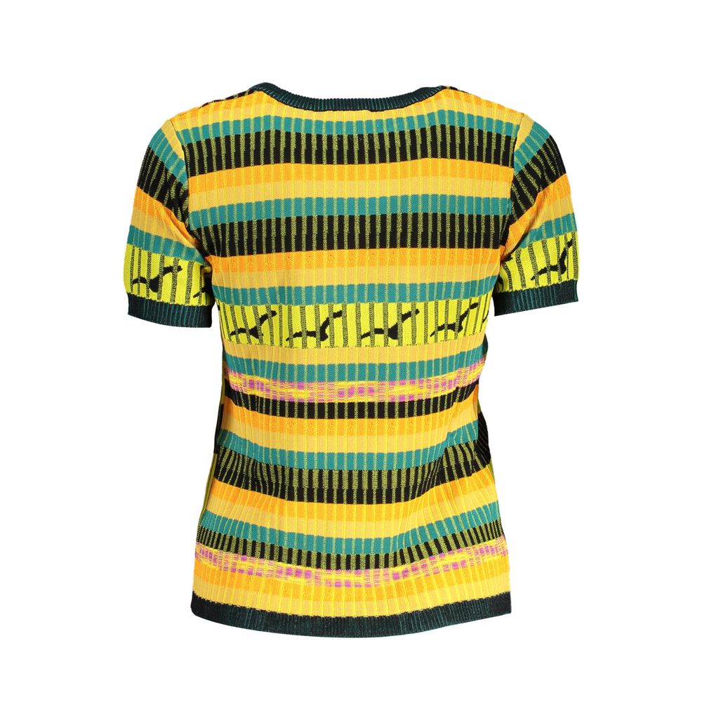 Desigual Gelber Viskose Pullover für Frauen