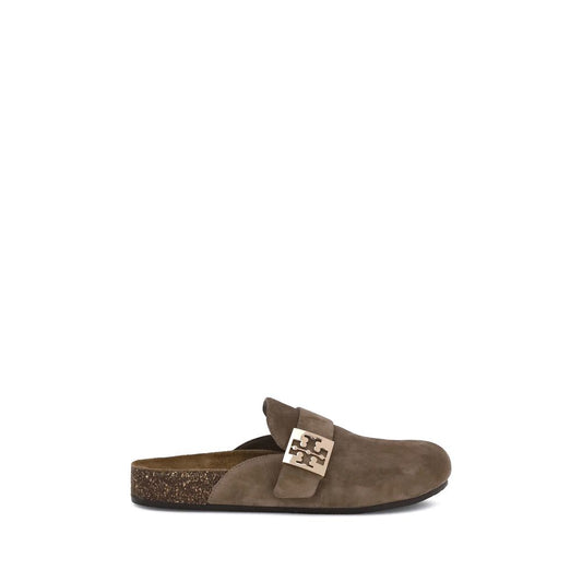Tory Burch Braune Kalbshaut Bos Taurus Mules