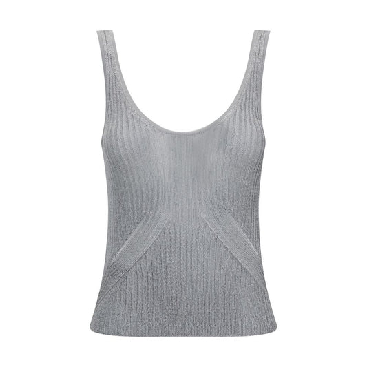 PINKO Metallic-Strick-Top