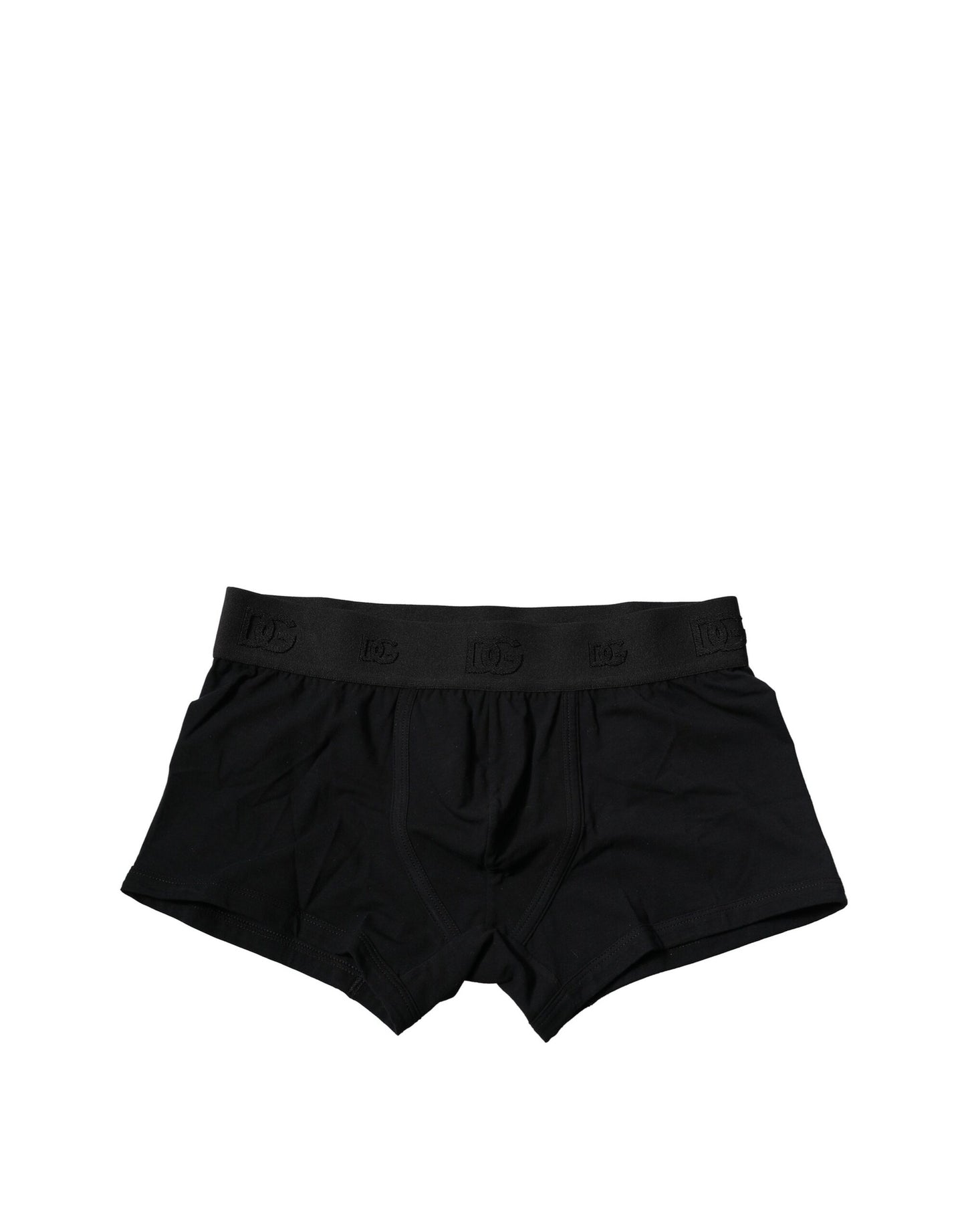 Dolce & Gabbana Schwarze Cotton Stretch Regular Boxer Unterwäsche