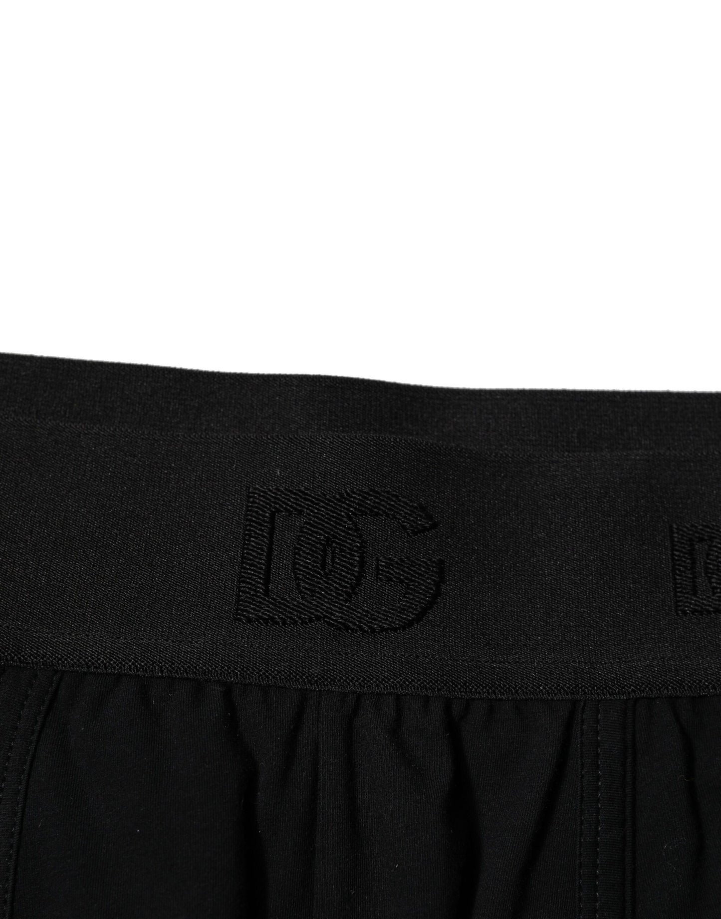 Dolce & Gabbana Schwarze Cotton Stretch Regular Boxer Unterwäsche