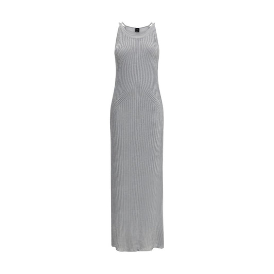 PINKO Langes Metallic-Strickkleid