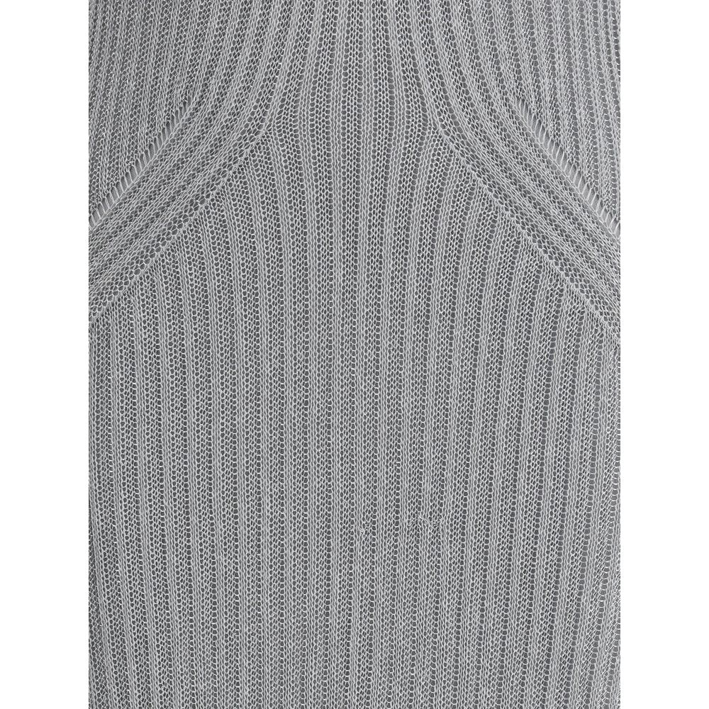PINKO Langes Metallic-Strickkleid