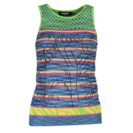 Desigual Grünes Baumwoll-Top für Frauen