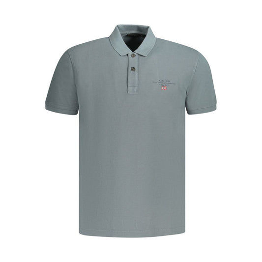 Napapijri Graues Herren-Poloshirt aus Baumwolle