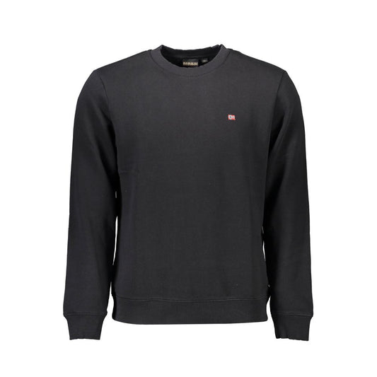 Napapijri Schwarzer Baumwollpullover für Männer