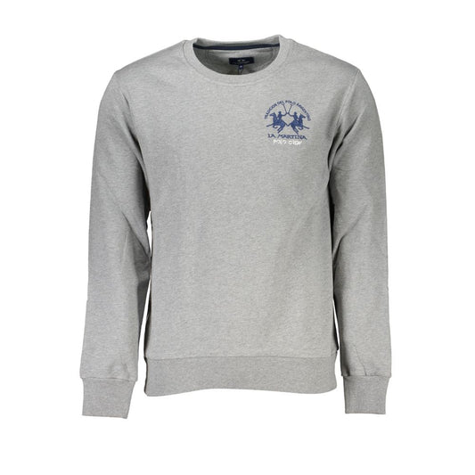 La Martina Brauner Baumwollpullover für Männer