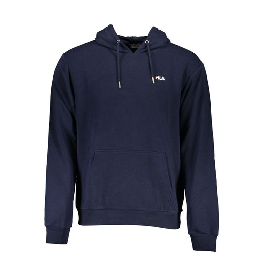 Fila Blaues Sweatshirt mit Kapuze aus Baumwollmischung