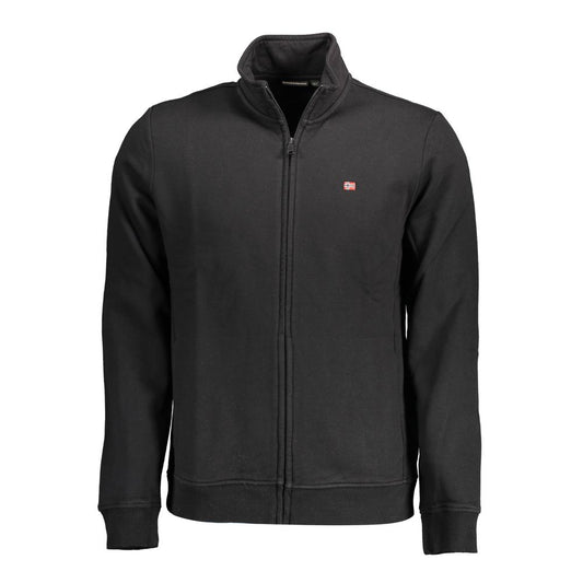 Napapijri Schwarzer Baumwollpullover für Männer